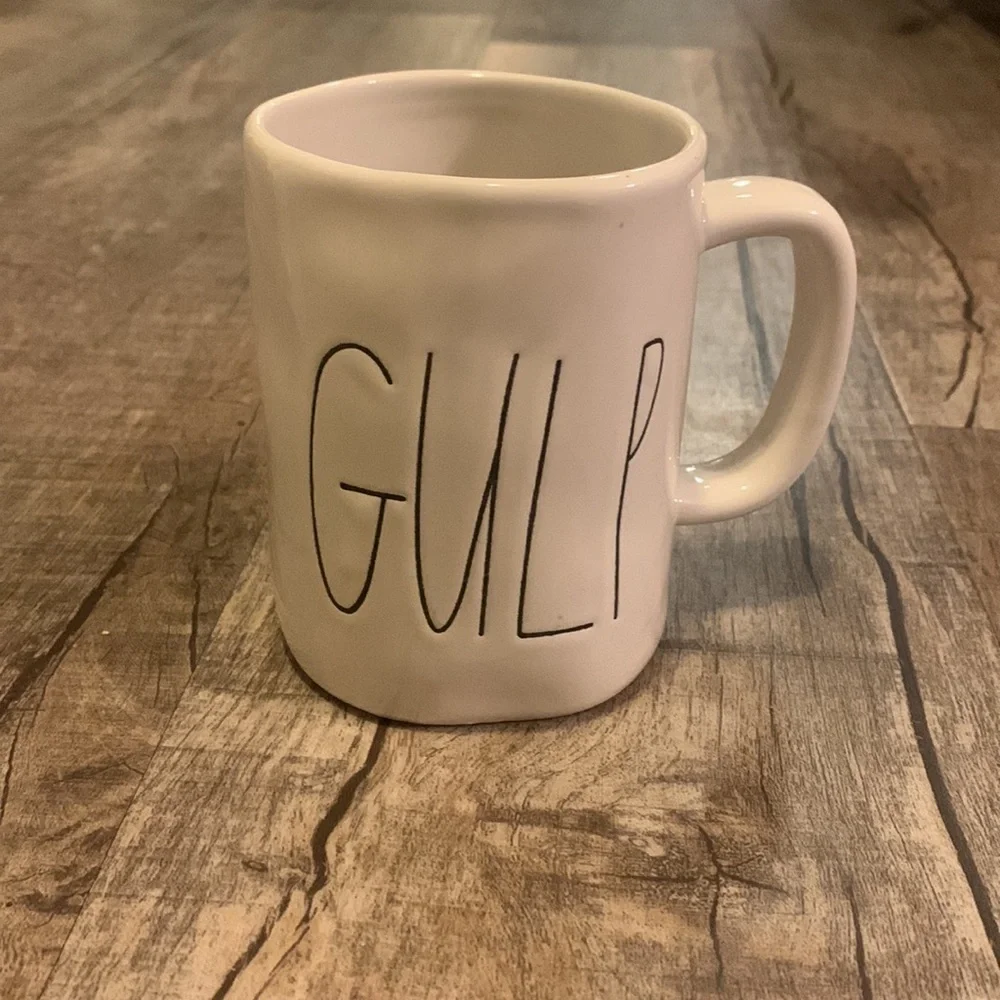 Rae Dunn by Magenta “Sip and Gulp” Coffee Mug –‎ 16oz Handcrafted Ceramic Cup